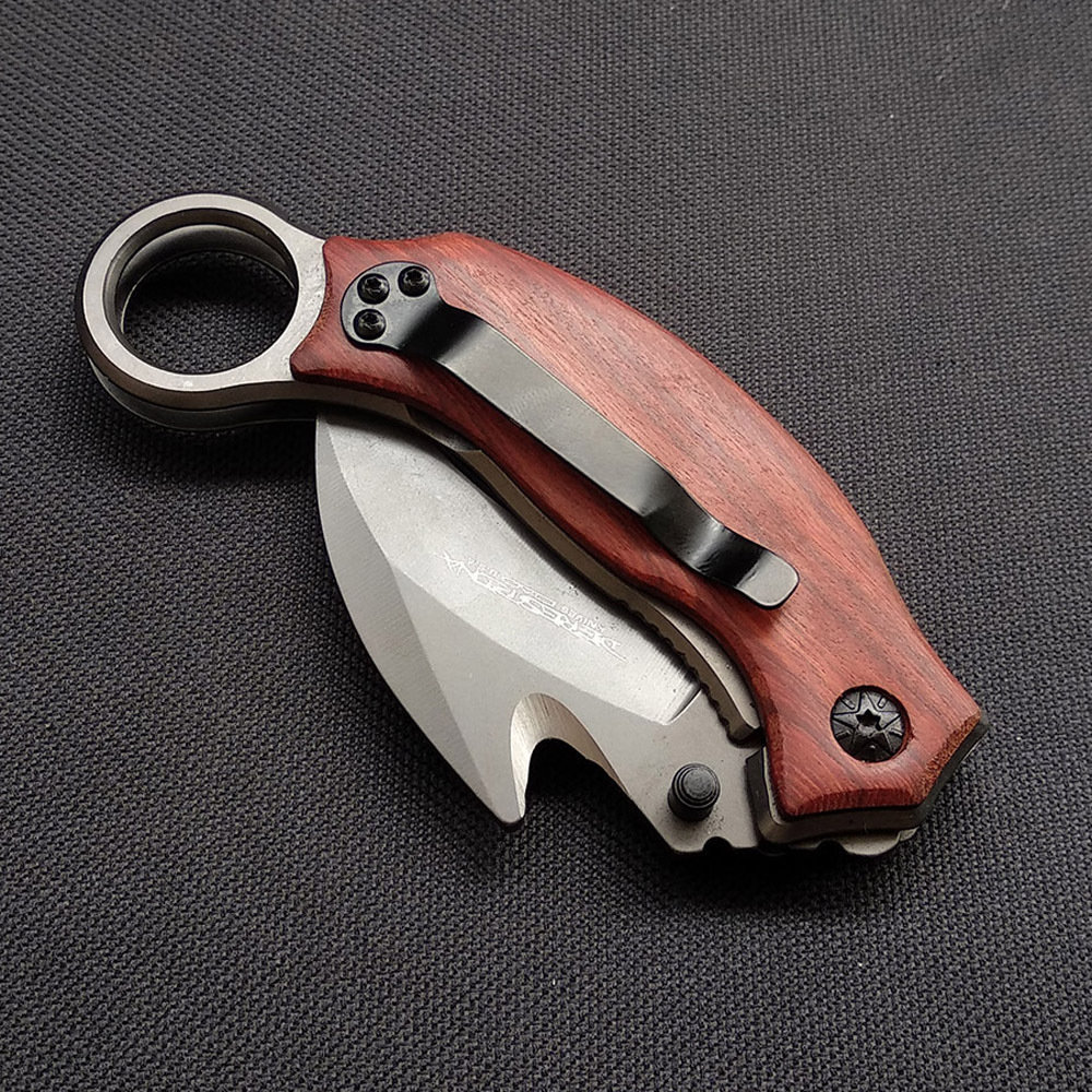 SMKD153 Lionwolves Camping Outdoor Folding Knife Survival Tactical Knife Hunting Knife Pocket Knives