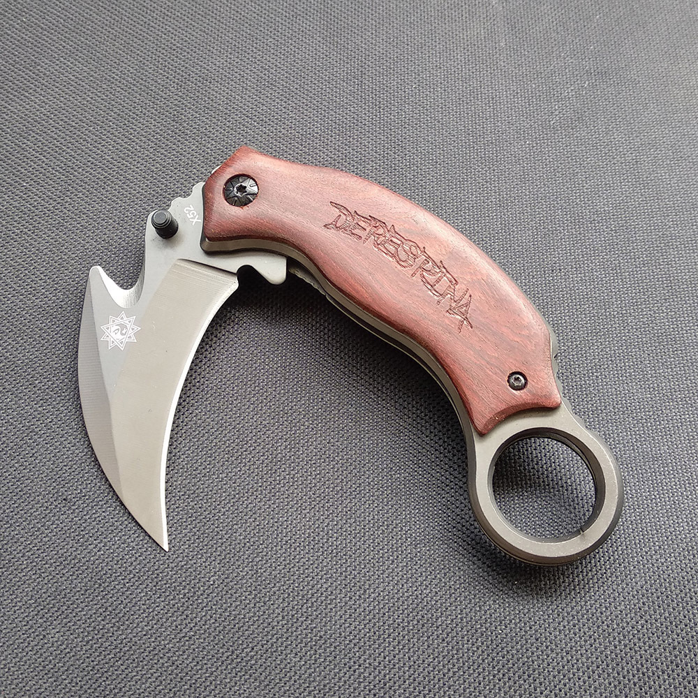 SMKD153 Lionwolves Camping Outdoor Folding Knife Survival Tactical Knife Hunting Knife Pocket Knives