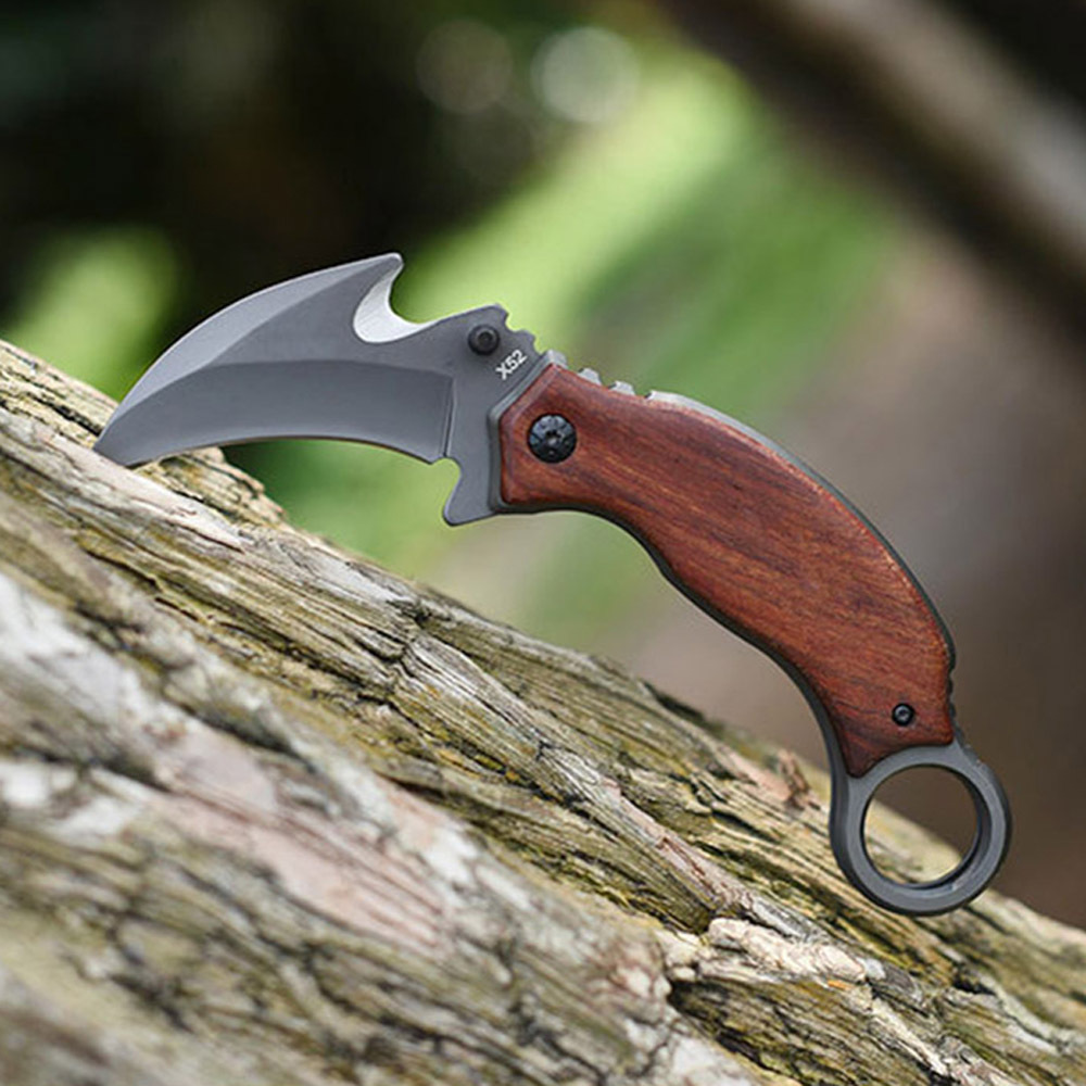 SMKD153 Lionwolves Camping Outdoor Folding Knife Survival Tactical Knife Hunting Knife Pocket Knives