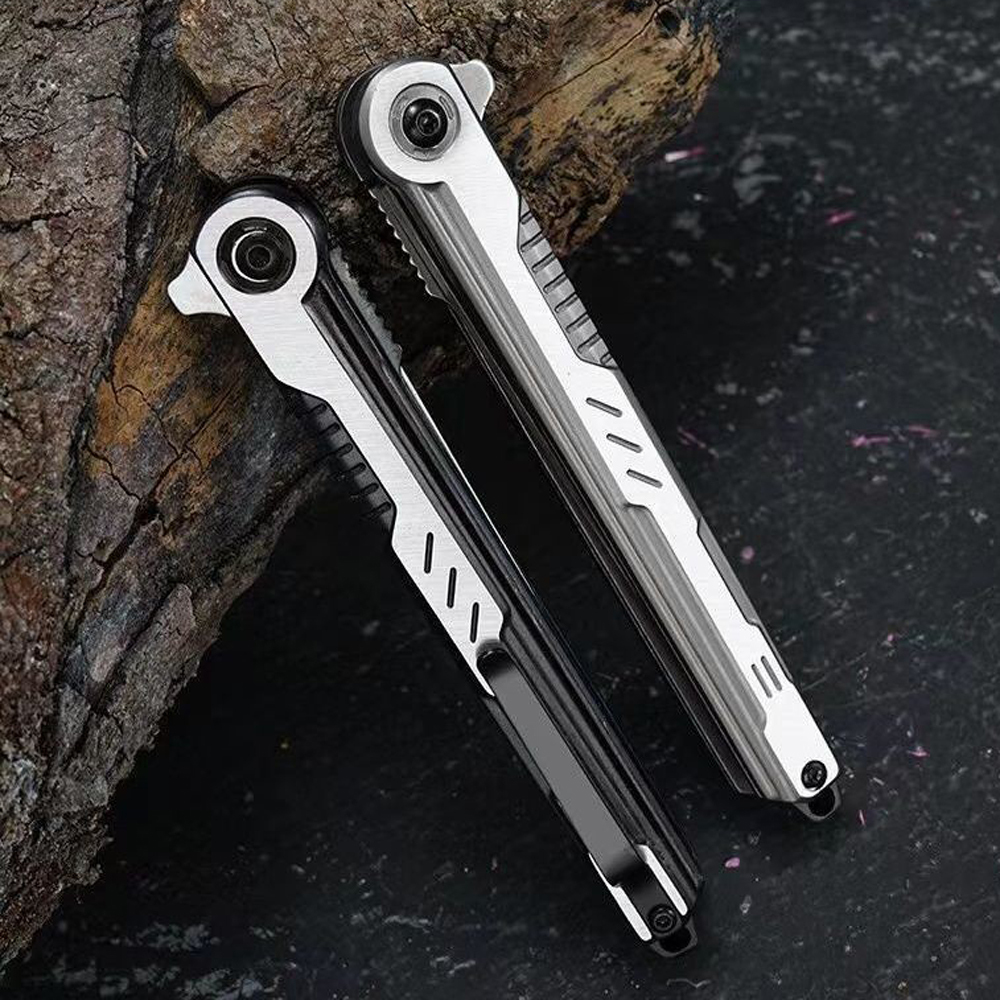 SMKD140 Lionwolves Spring Assisted Opening Outdoor Folding Knife Survival Tactical Knife Hunting Knife Pocket Knives