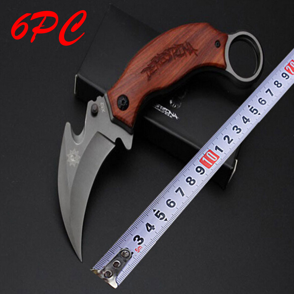 SMKD153 Lionwolves Camping Outdoor Folding Knife Survival Tactical Knife Hunting Knife Pocket Knives