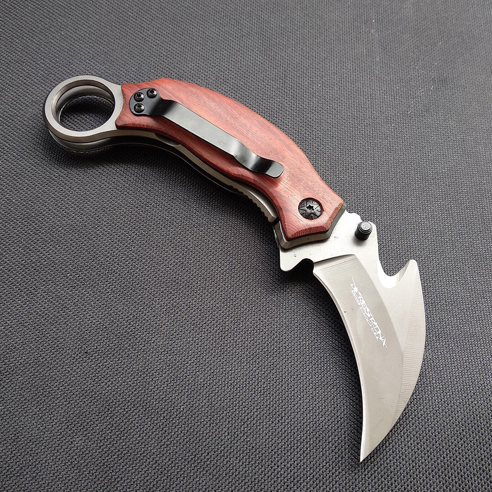 SMKD153 Lionwolves Camping Outdoor Folding Knife Survival Tactical Knife Hunting Knife Pocket Knives