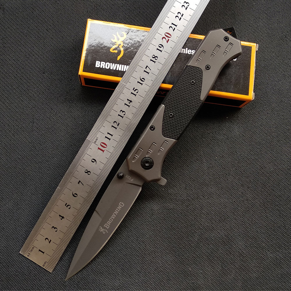 SMKD223 6/12PC Browning Spring Assisted Opening Outdoor Folding Knife Survival Tactical Knife Hunting Knife Pocket Knives