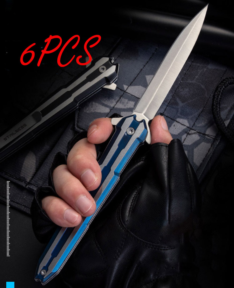 SMKD227 Lionwolves Spring Assisted Opening Outdoor Folding Knife Survival Tactical Knife Hunting Knife Pocket Knives