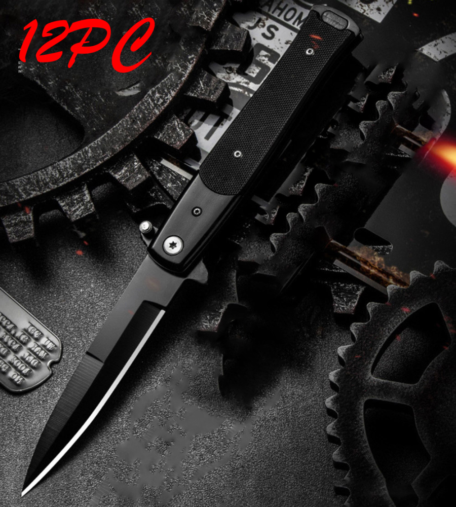 SMKD230 Lionwolves Spring Assisted Opening Outdoor Folding Knife Survival Tactical Knife Hunting Knife Pocket Knives
