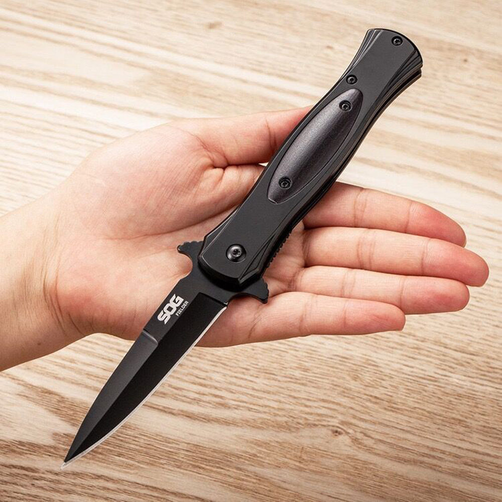 SMKD231 6/12PC Lionwolves Spring Assisted Opening Outdoor Folding Knife Survival Tactical Knife Hunting Knife Pocket Knives