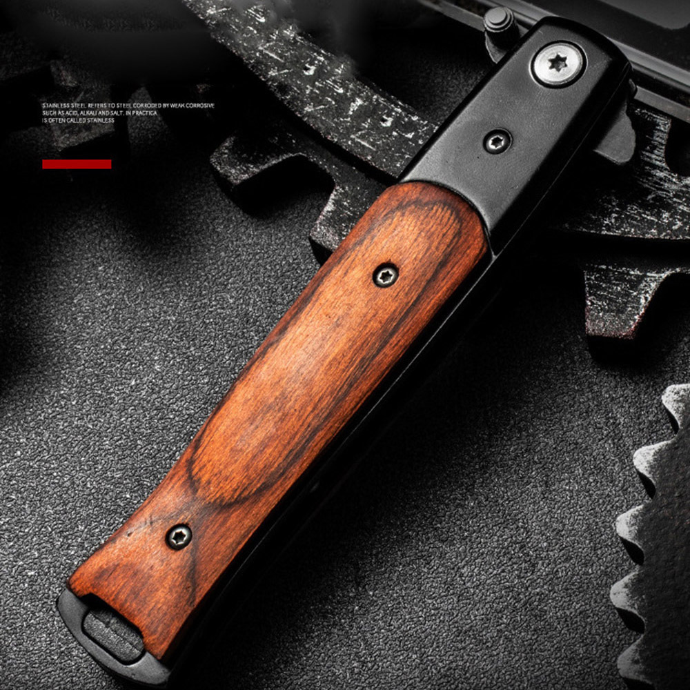 SMKD230 Lionwolves Spring Assisted Opening Outdoor Folding Knife Survival Tactical Knife Hunting Knife Pocket Knives