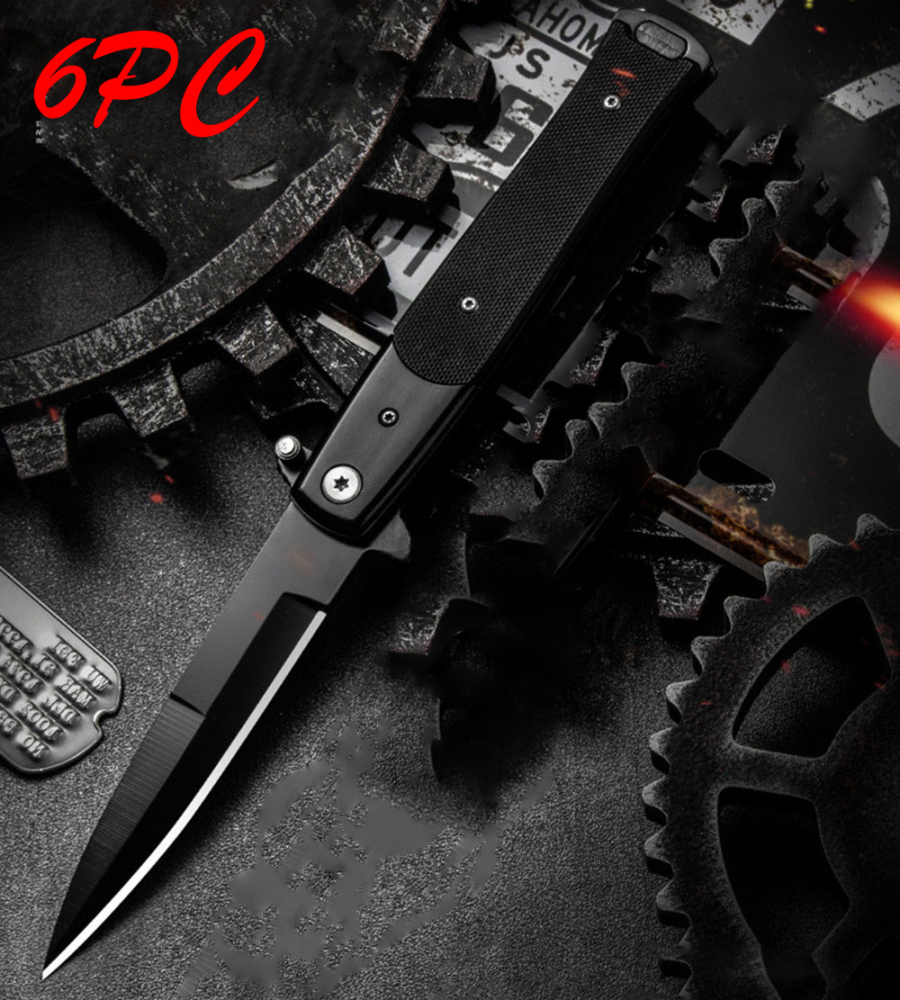 SMKD230 Lionwolves Spring Assisted Opening Outdoor Folding Knife Survival Tactical Knife Hunting Knife Pocket Knives