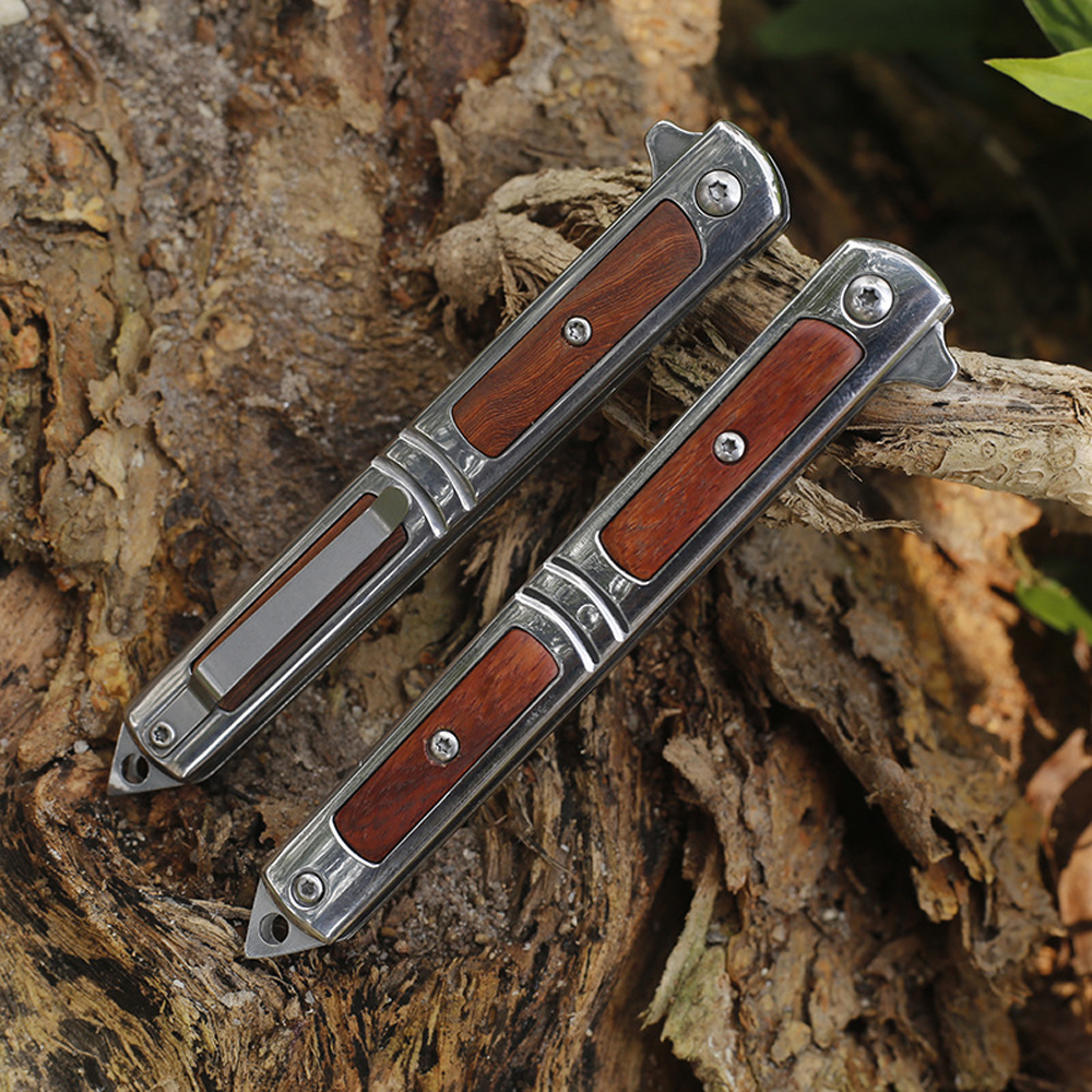 SMKD248 6/12PC Lionwolves Spring Assisted Opening Outdoor Folding Knife Survival Tactical Knife Hunting Knife Pocket Knives