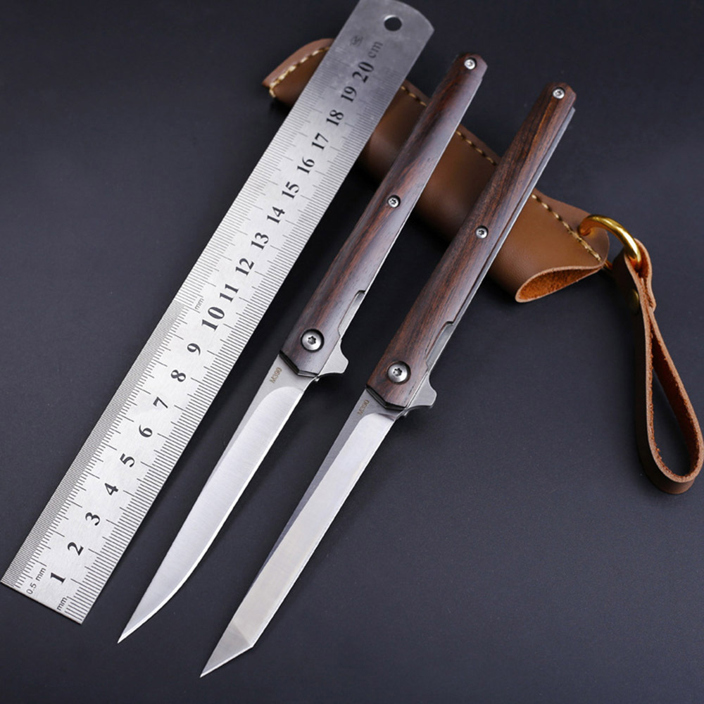 SMKD232 6/12PC Lionwolves Spring Assisted Opening Outdoor Folding Knife Survival Tactical Knife Hunting Knife Pocket Knives