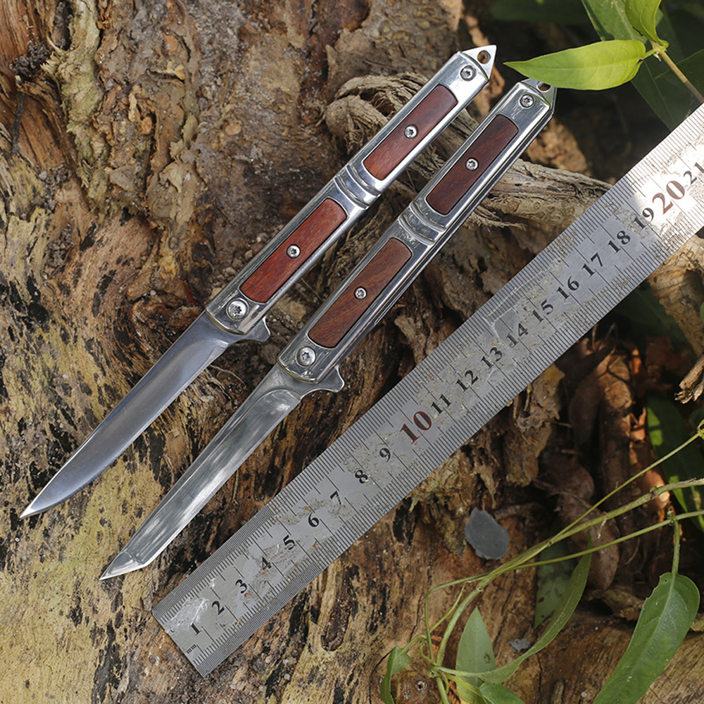 SMKD248 6/12PC Lionwolves Spring Assisted Opening Outdoor Folding Knife Survival Tactical Knife Hunting Knife Pocket Knives