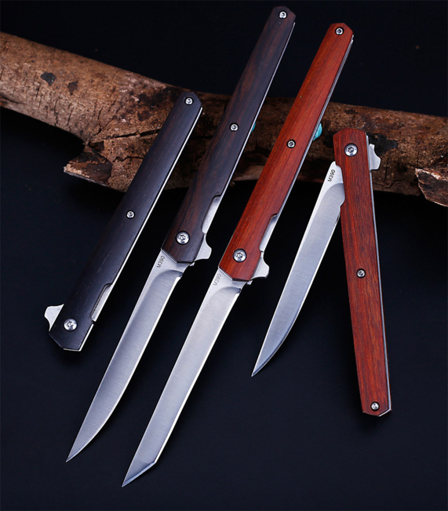 SMKD232 6/12PC Lionwolves Spring Assisted Opening Outdoor Folding Knife Survival Tactical Knife Hunting Knife Pocket Knives