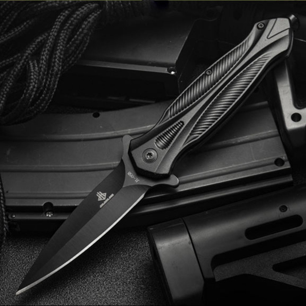 SMKD226 6/12PC Lionwolves Spring Assisted Opening Outdoor Folding Knife Survival Tactical Knife Hunting Knife Pocket Knives