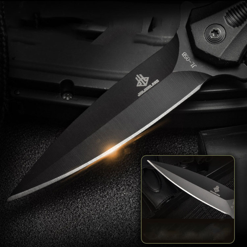 SMKD226 6/12PC Lionwolves Spring Assisted Opening Outdoor Folding Knife Survival Tactical Knife Hunting Knife Pocket Knives