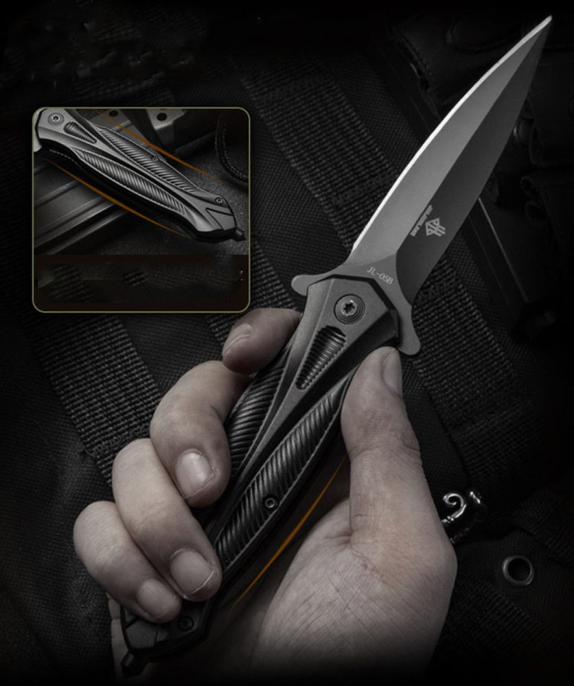 SMKD226 6/12PC Lionwolves Spring Assisted Opening Outdoor Folding Knife Survival Tactical Knife Hunting Knife Pocket Knives