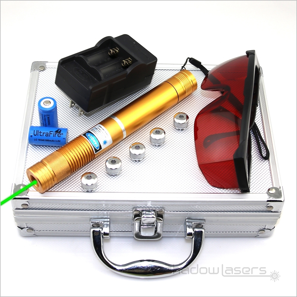 GX4-520nm Adjustable Focus Burning Green Laser Pointer 300MW-500MW