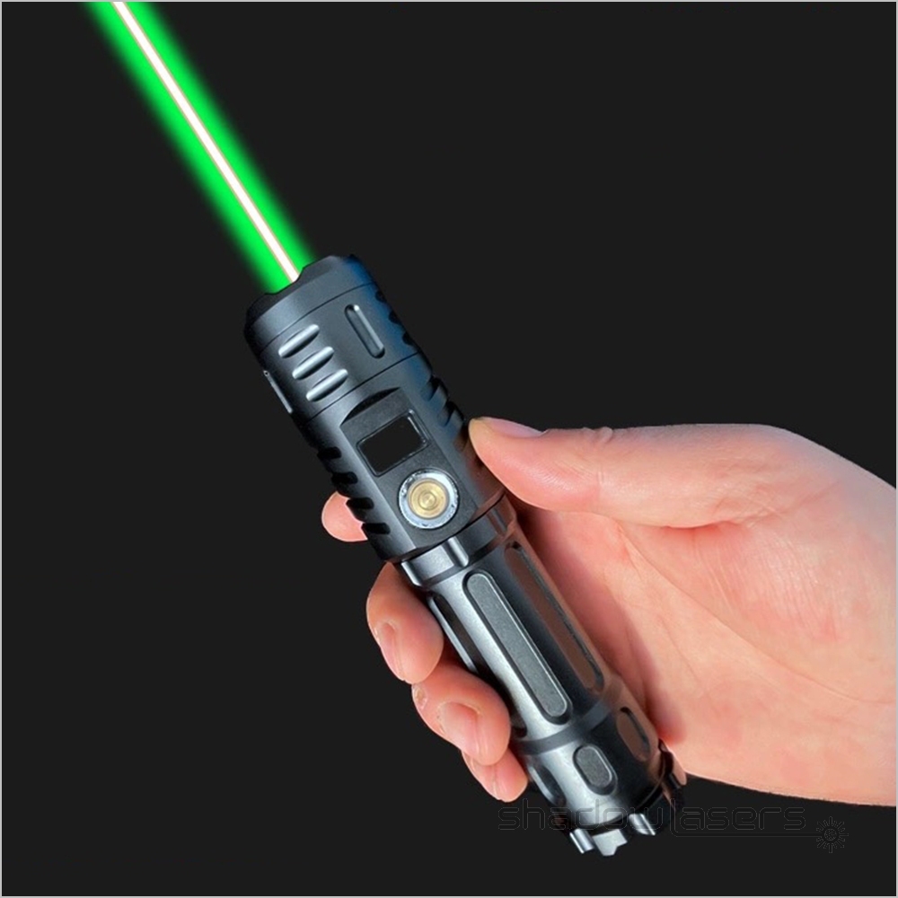 GH7 520nm Adjustable Focus BURNING Green Laser Pointer With 3 Switch Model 100MW-1000MW