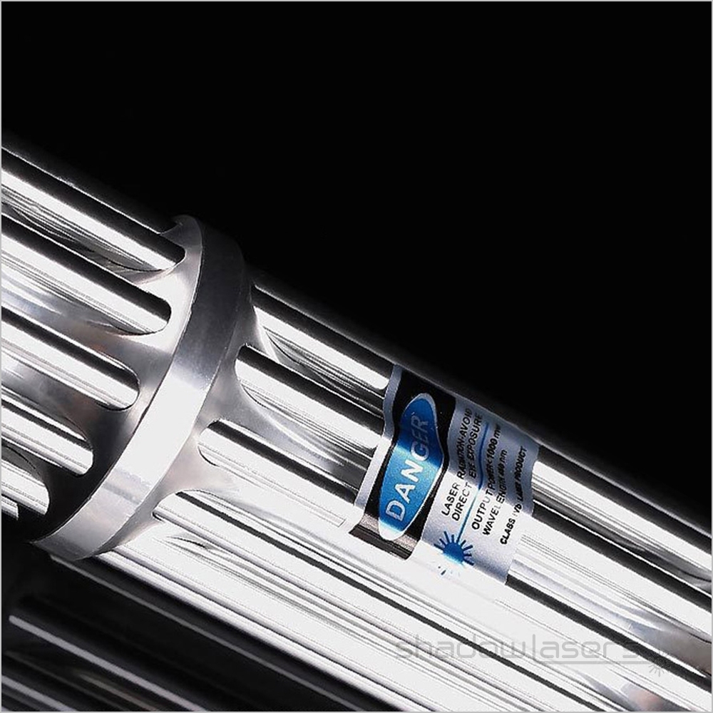 BX3 450nm Gatling Adjustable Focus Burning Blue Laser Pointer 1000MW-3000MW