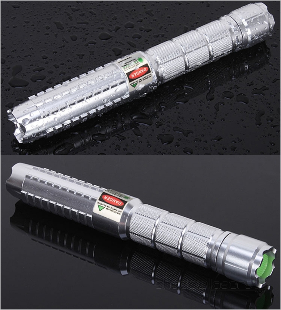 GQ9-520nm Adjustable Focus Burning Green Laser Pointer 100MW-500MW