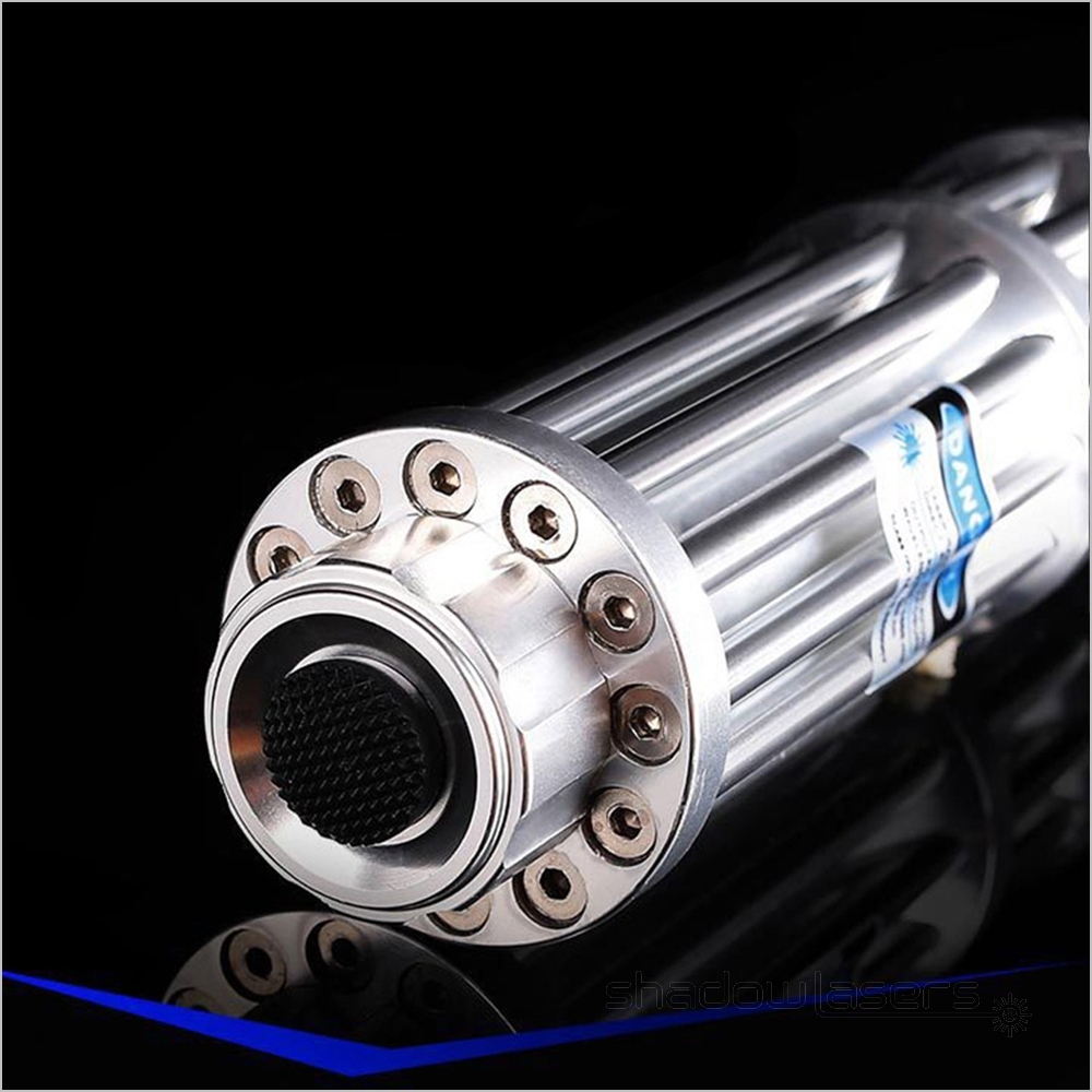 BX3 450nm Gatling Adjustable Focus Burning Blue Laser Pointer 1000MW-3000MW