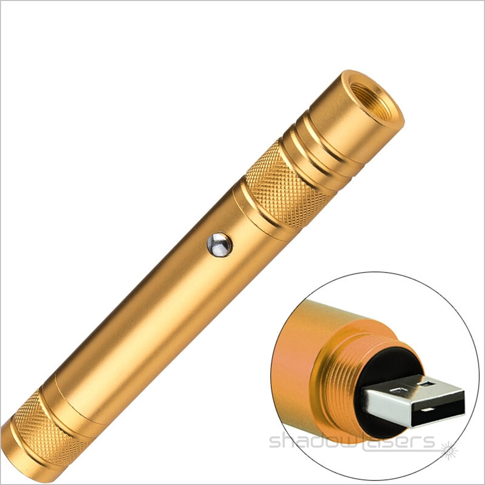 GU6-532nm USB Fixed Focus Green Laser Pointer 50MW