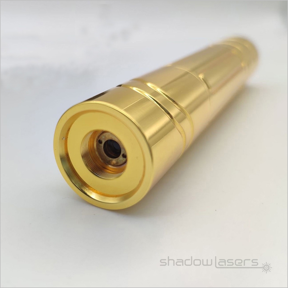 YH2-593nm Adjustable Focus Yellow Laser Pointer 304 Stainless Steel 50MW