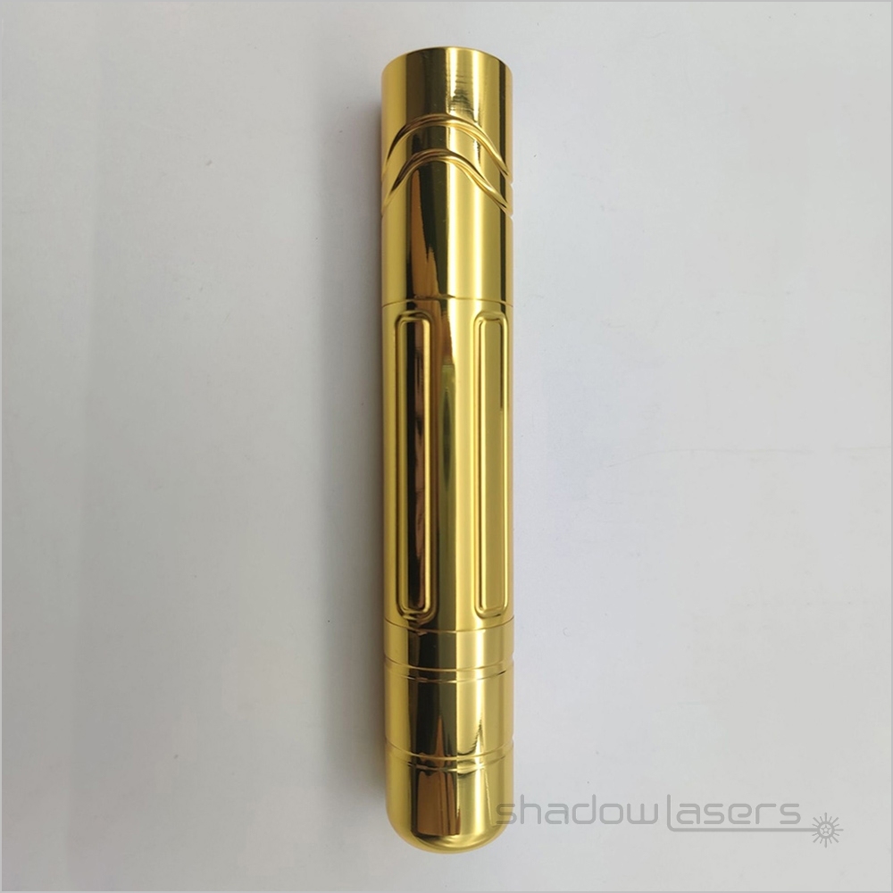 YH2-593nm Adjustable Focus Yellow Laser Pointer 304 Stainless Steel 50MW