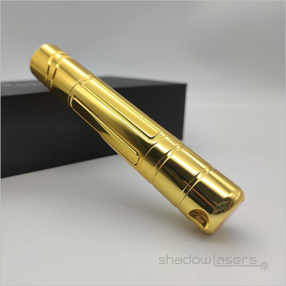 YH2-593nm Adjustable Focus Yellow Laser Pointer 304 Stainless Steel 50MW