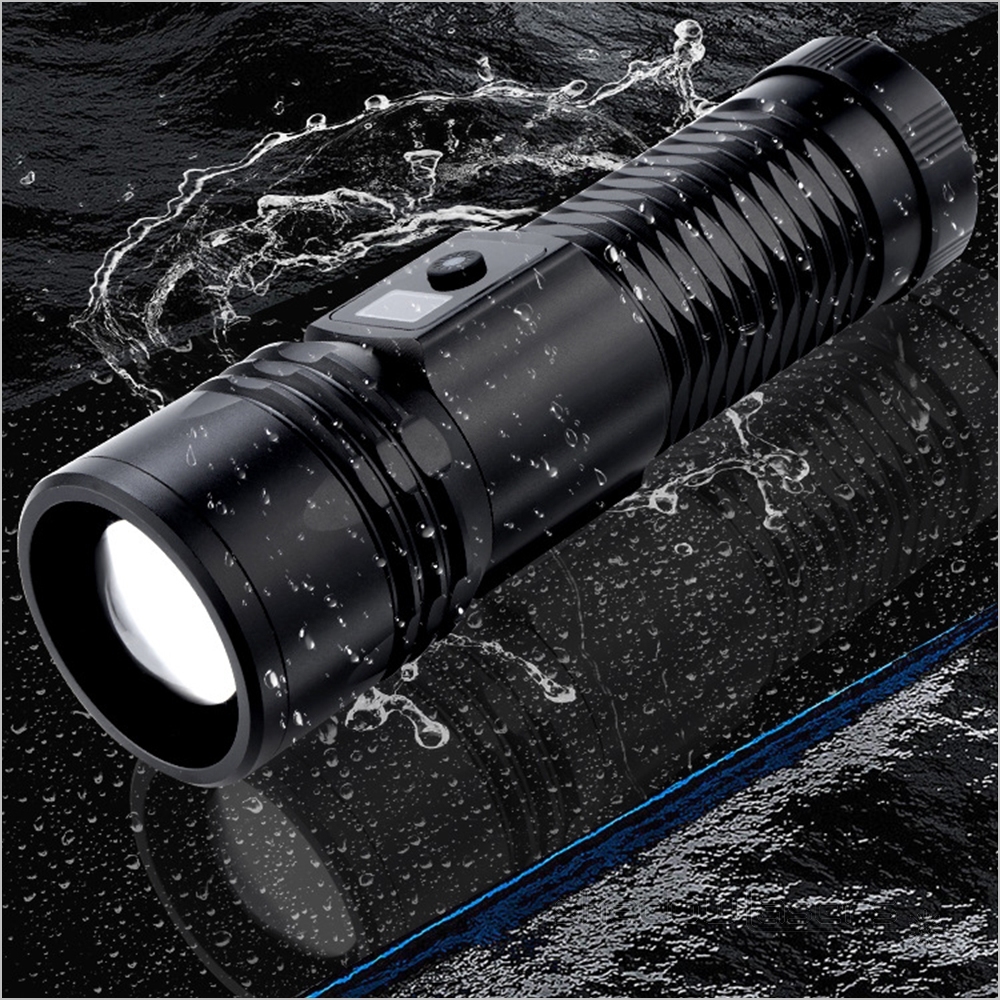H6-BGR Telescopic Focus 40W 5 Models White Laser LED Flashlight&3 Color Laser Pointers
