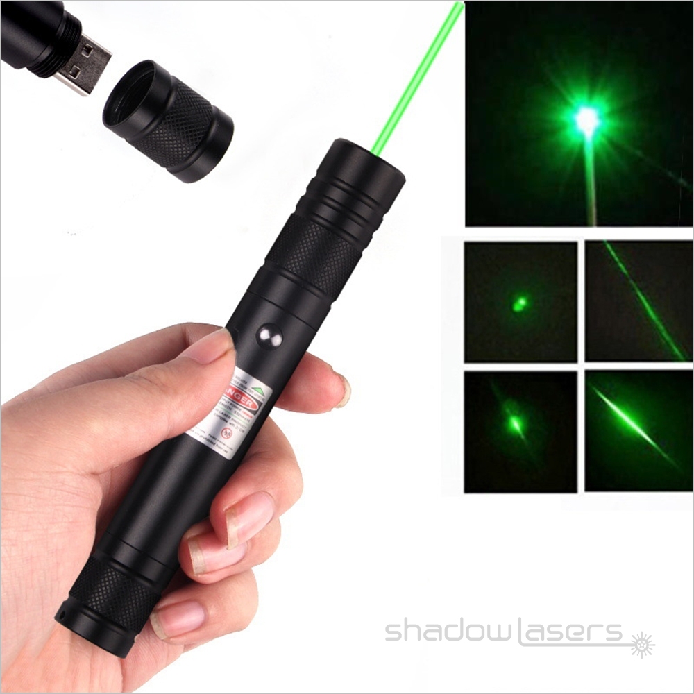 GU6-532nm USB Fixed Focus Green Laser Pointer 50MW