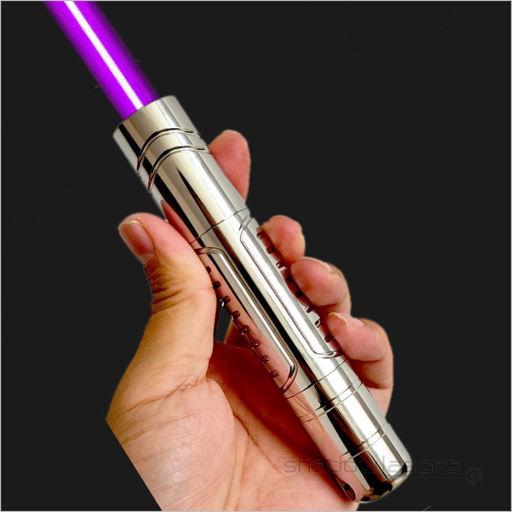 VH1-405nm Adjustable Focus Burning Purple Laser Pointer 304 Stainless Steel 100MW
