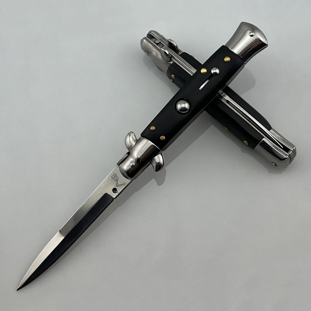 SMKD041-B 9Inch Italian Mafia AKC Spring Folding Knife