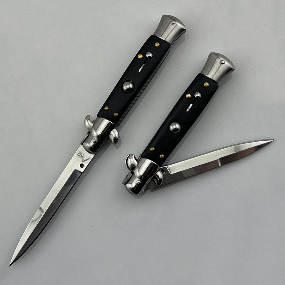 SMKD041-B 9Inch Italian Mafia AKC Spring Folding Knife