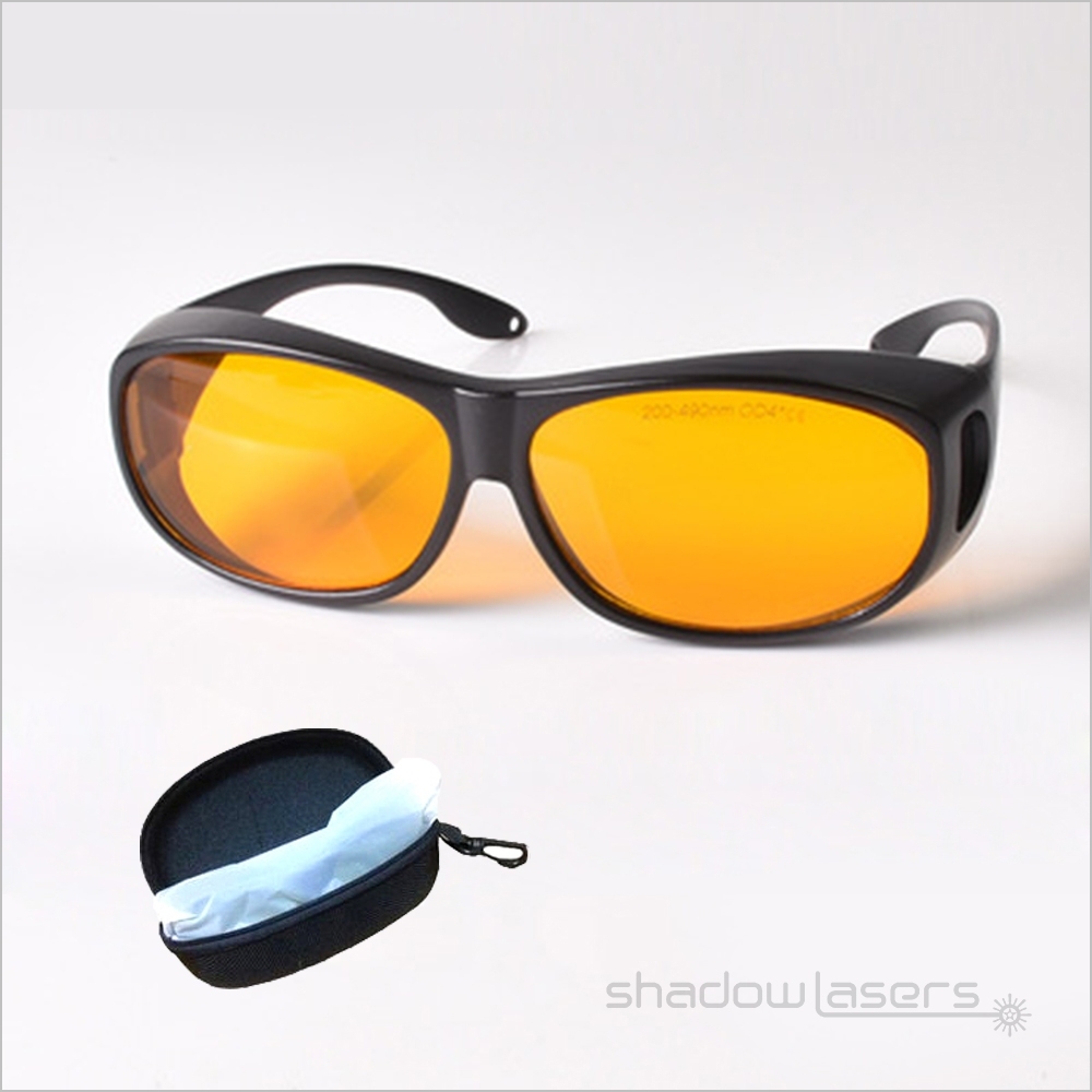 T-UB Series Laser Safety Goggles For 190-490nm Laser Pointer OD4+ CE VLT>50%
