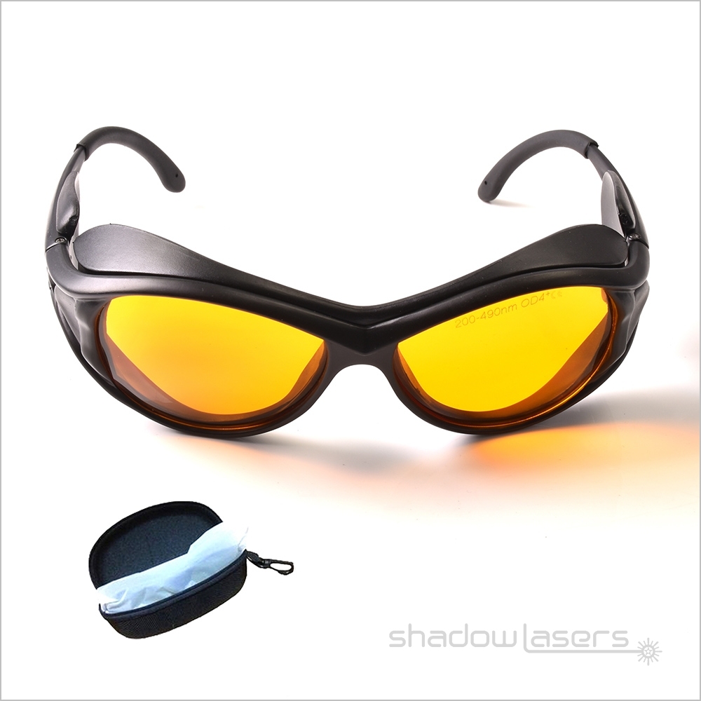 T-UB Series Laser Safety Goggles For 190-490nm Laser Pointer OD4+ CE VLT>50%