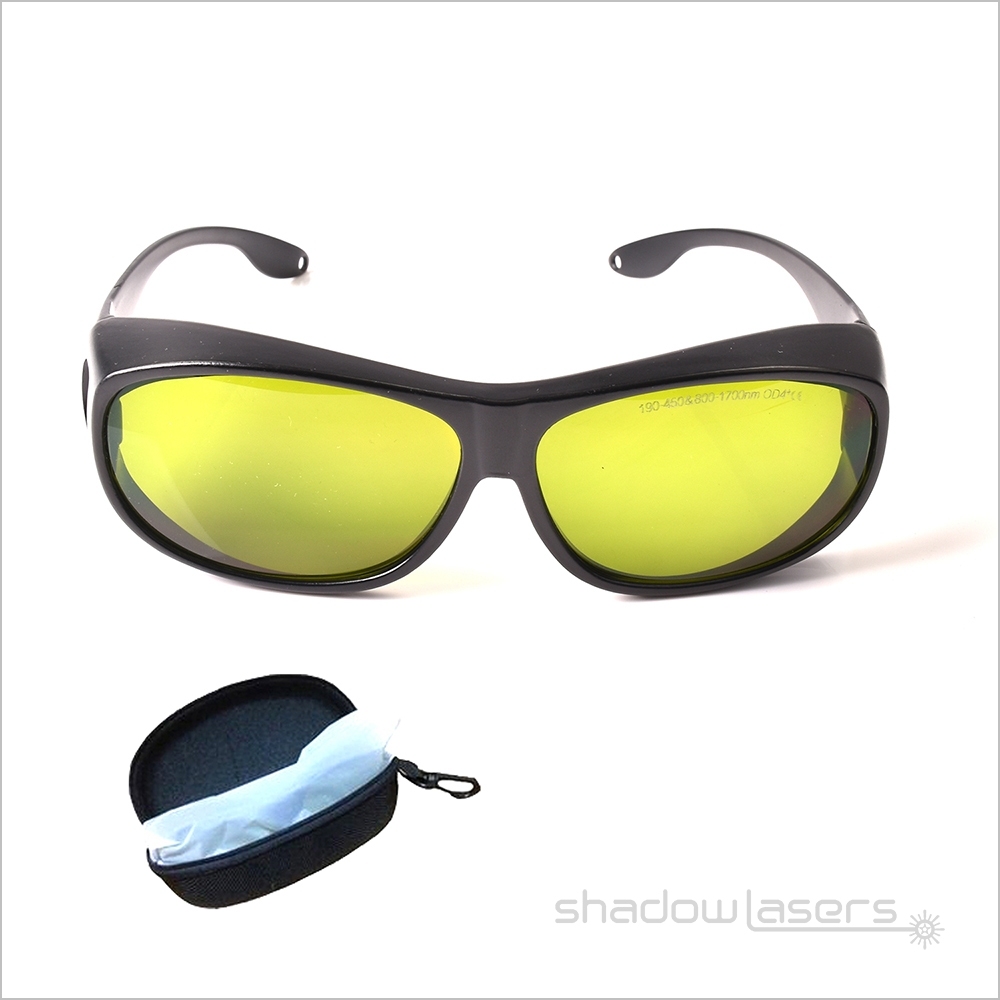T4 Series Laser Safety Goggles For 190-450 & 800-1700nm Laser Pointer OD4+ CE VLT>35%