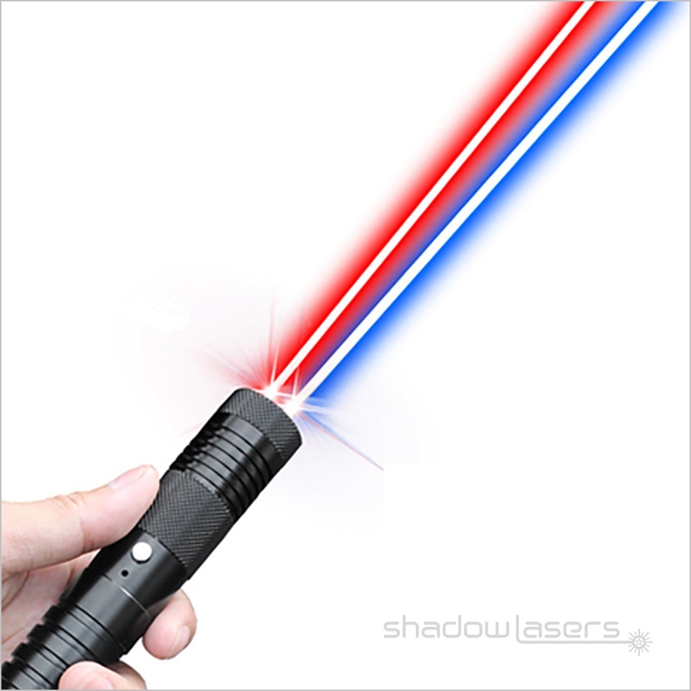 Q5 Two Colors 520nm Green Laser Pointer 450nm Blue Laser Pointer  650nm Red Laser Pointer 100MW
