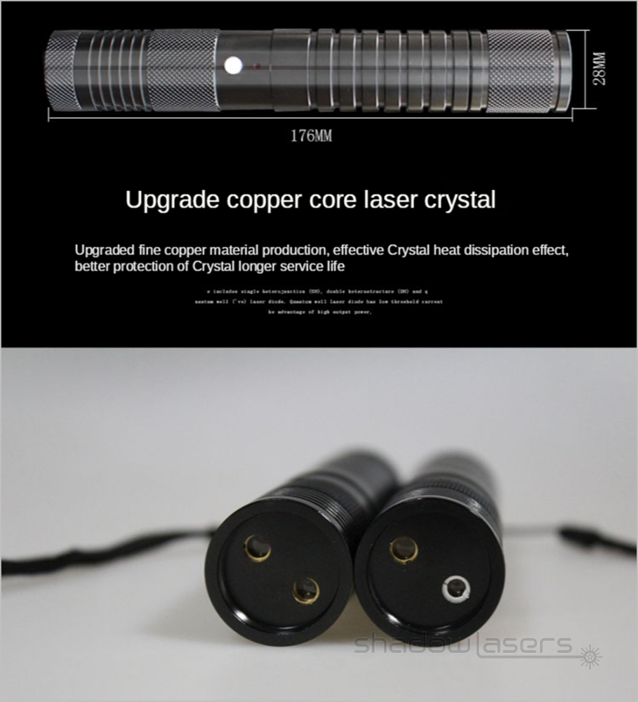 Q5 Two Colors 520nm Green Laser Pointer 450nm Blue Laser Pointer  650nm Red Laser Pointer 100MW