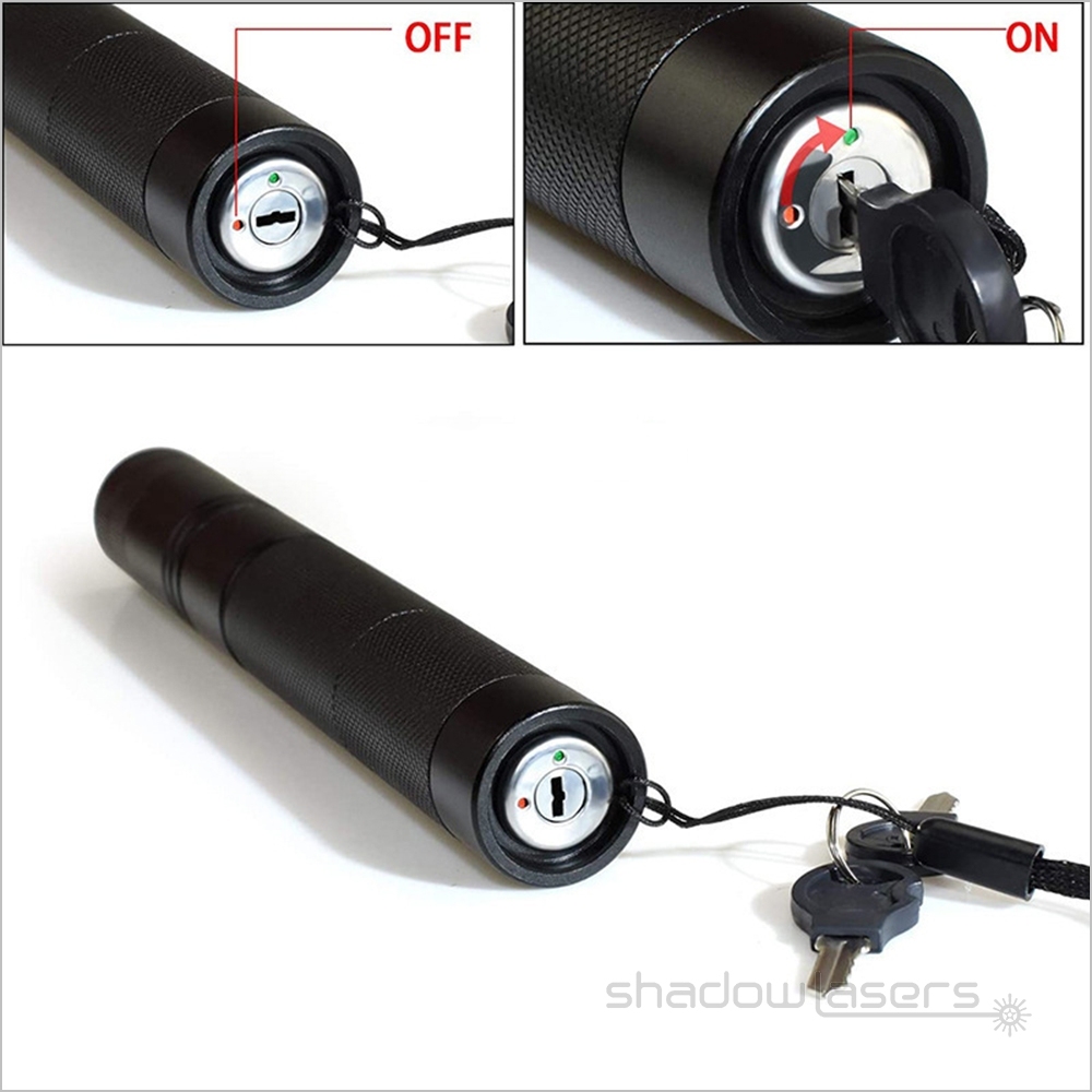 GS5-532nm Green Laser Pointer & 5 Star Caps 50MW-100MW