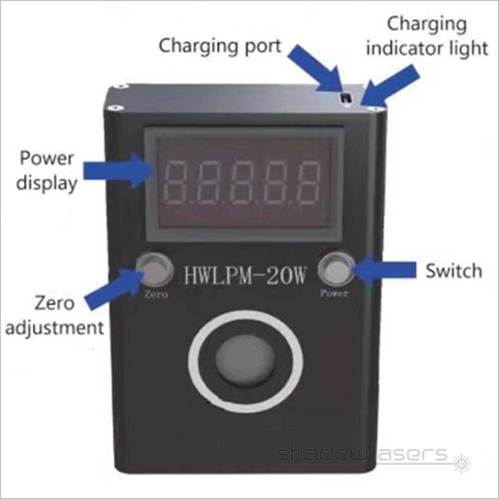 LPM-20W Laser Power Meter 8mW–20000mW