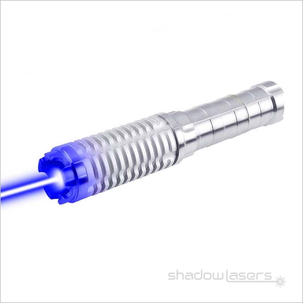 BX9-S 450nm Blue Laser Pointer 100MW Stainless Steel