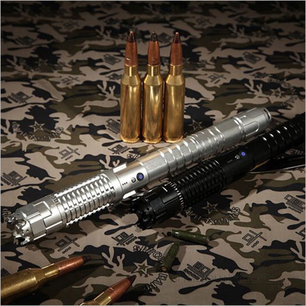 BX7 450nm Super Power Adjustable Focus Burning Blue Laser Pointer 1000MW-7000MW