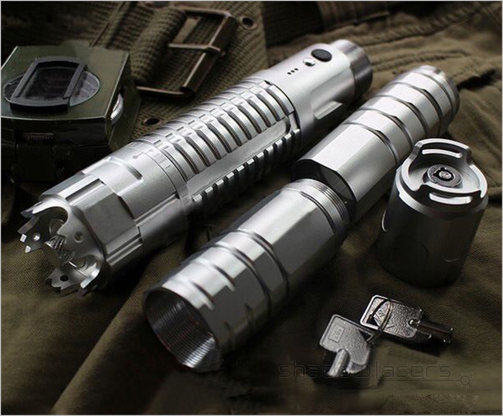 BX7 450nm Super Power Adjustable Focus Burning Blue Laser Pointer 1000MW-7000MW