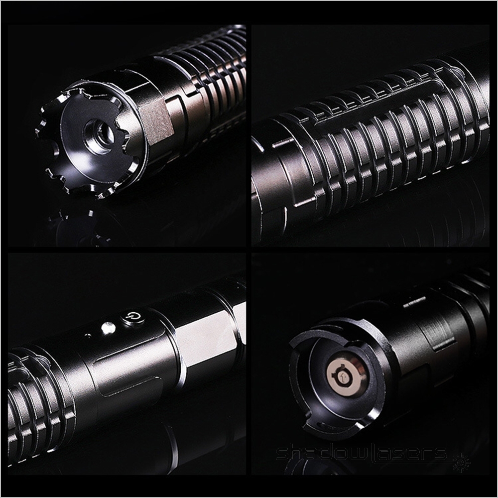 BX7 450nm Super Power Adjustable Focus Burning Blue Laser Pointer 1000MW-7000MW
