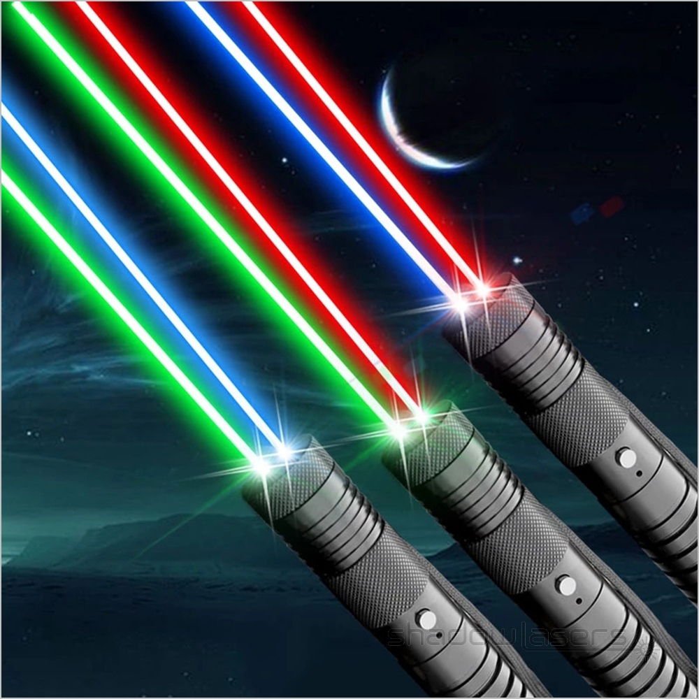 Q5 Two Colors 520nm Green Laser Pointer 450nm Blue Laser Pointer  650nm Red Laser Pointer 100MW
