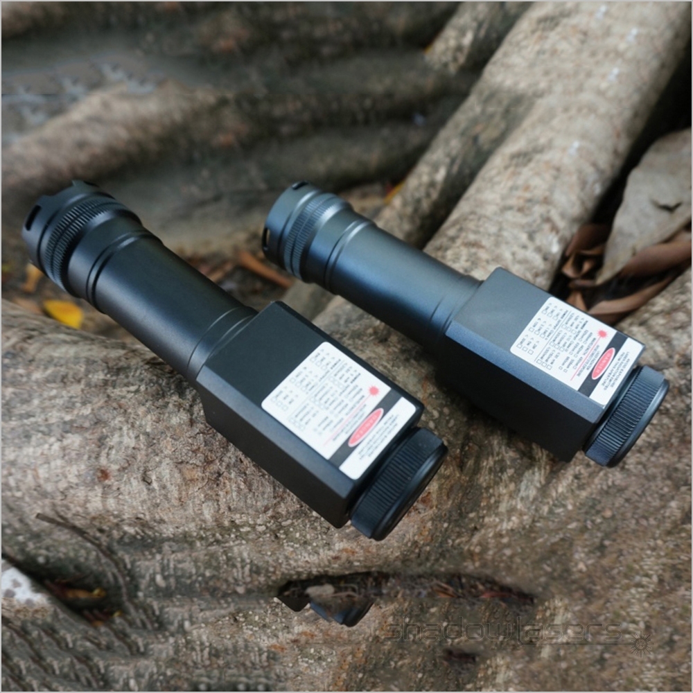 RD7 638nm WATERPROOF Red Laser Pointer 1000MW-2000MW Double Beam IP7 Up to 5 Meters