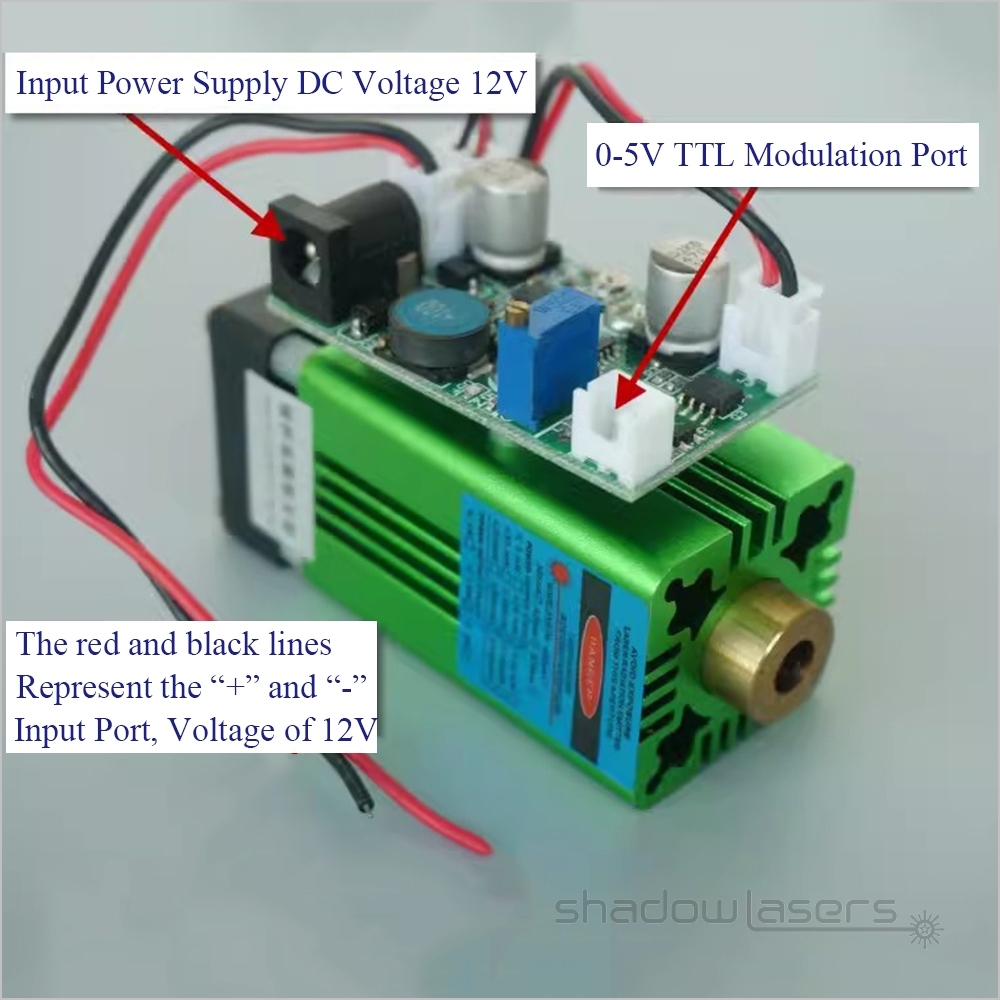 VM1 405nm Purple Laser Module Air-cooled TTL Modulation 100MW-300MW-800MW-1000MW