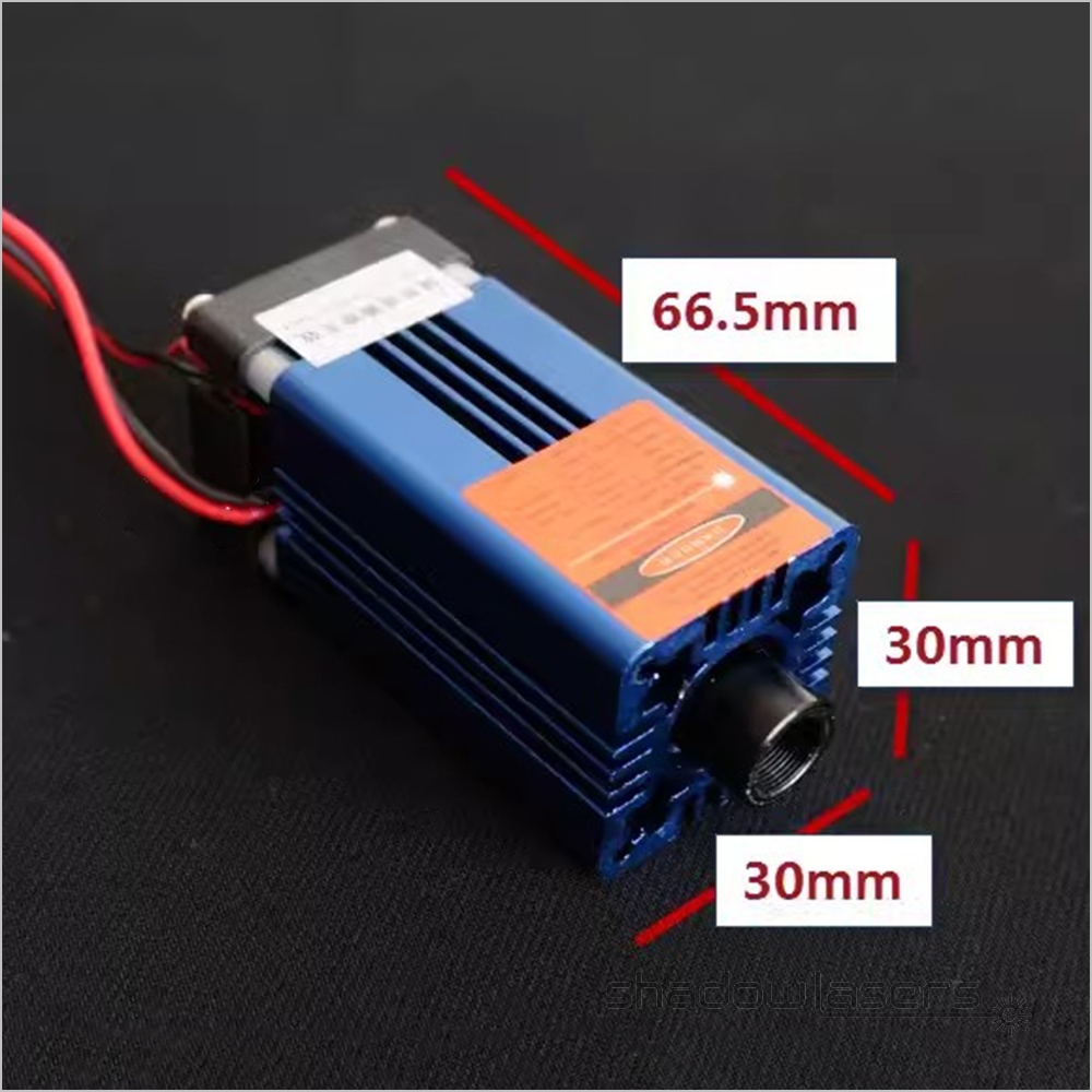 RM1 660nm Red Laser Module Air-cooled TTL Modulation 200MW Crosshair Straight Line