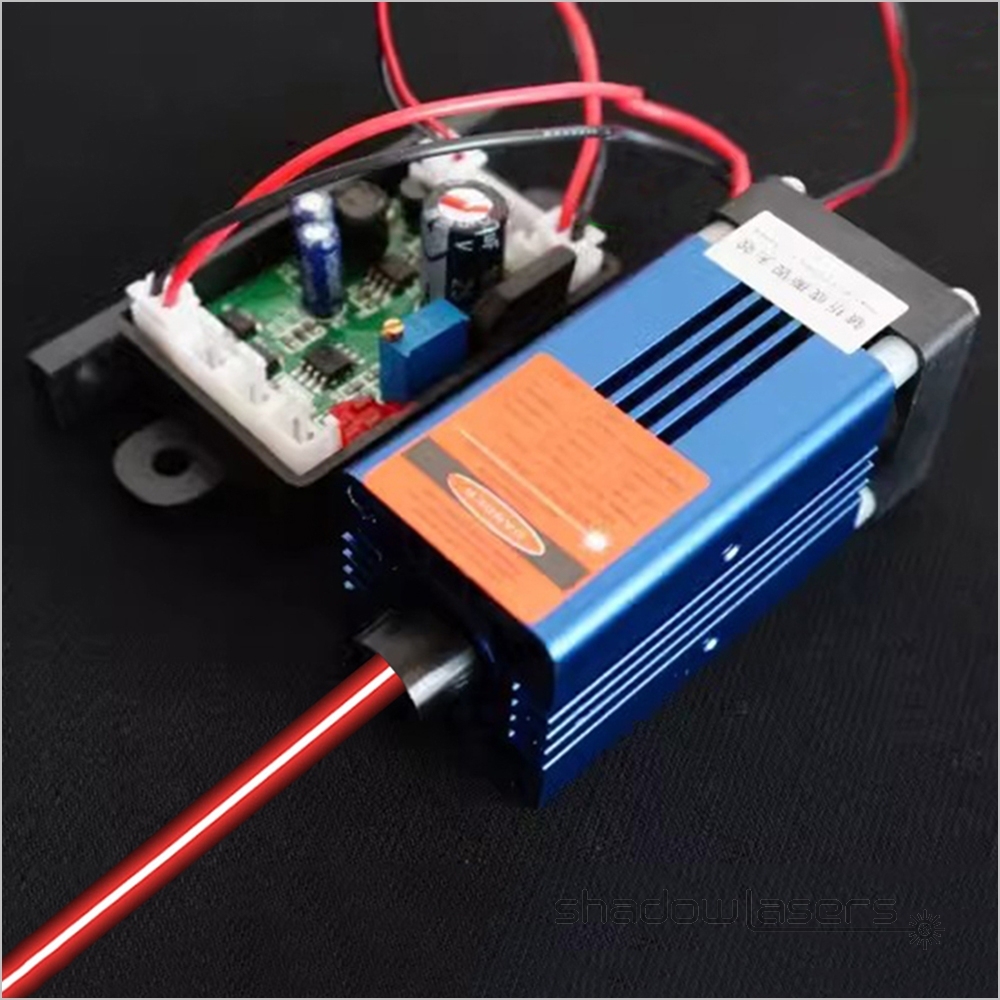 RM1 660nm Red Laser Module Air-cooled TTL Modulation 200MW Crosshair Straight Line