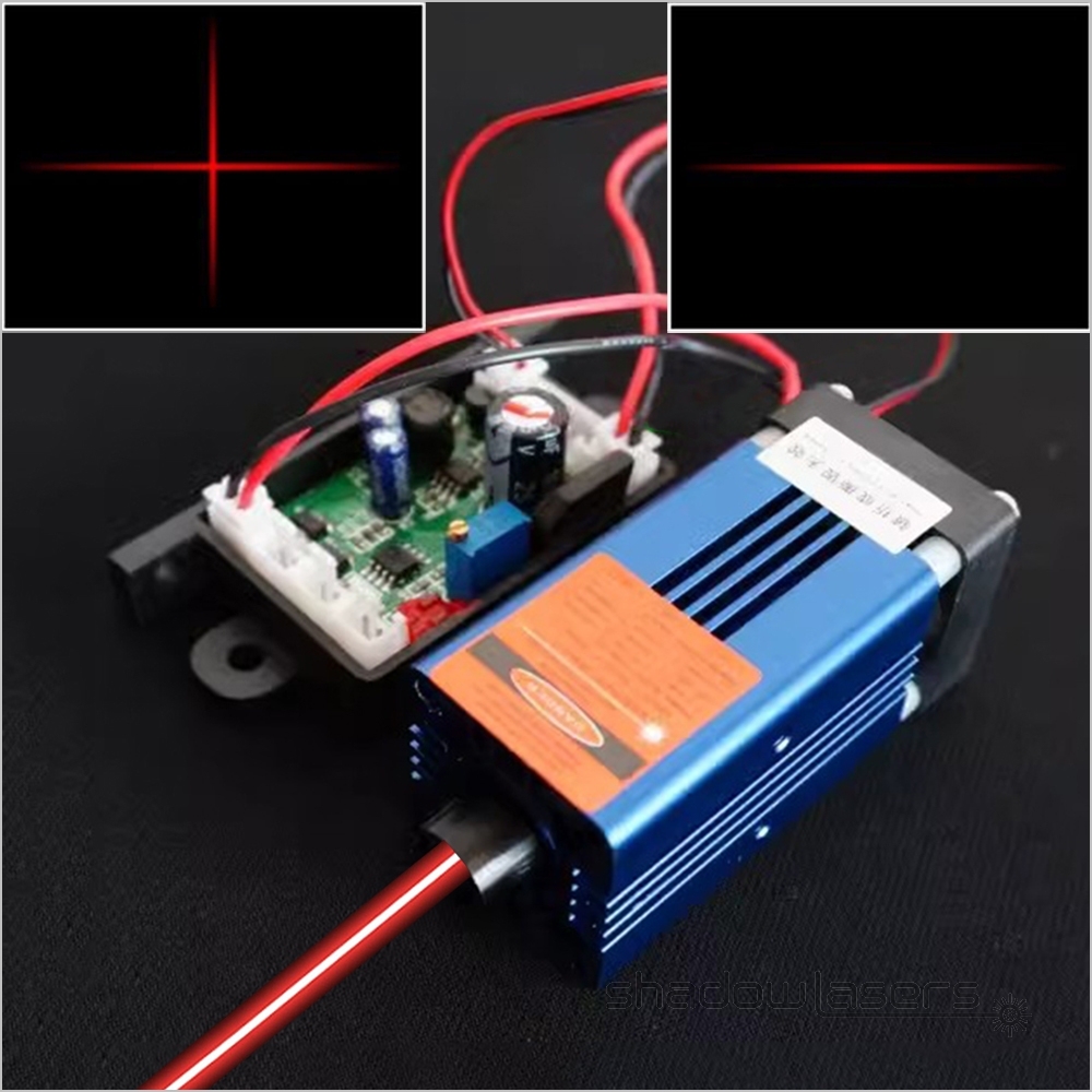 RM1 660nm Red Laser Module Air-cooled TTL Modulation 200MW Crosshair Straight Line
